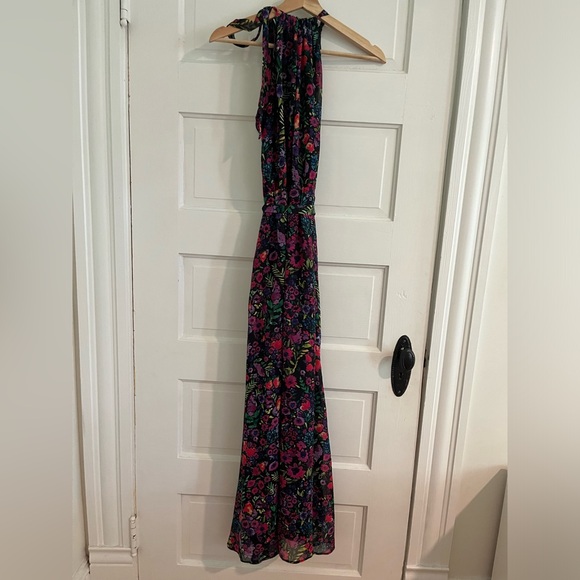 ModCloth floral maxi halter dress size small S - Picture 3 of 11